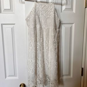 White lace dress